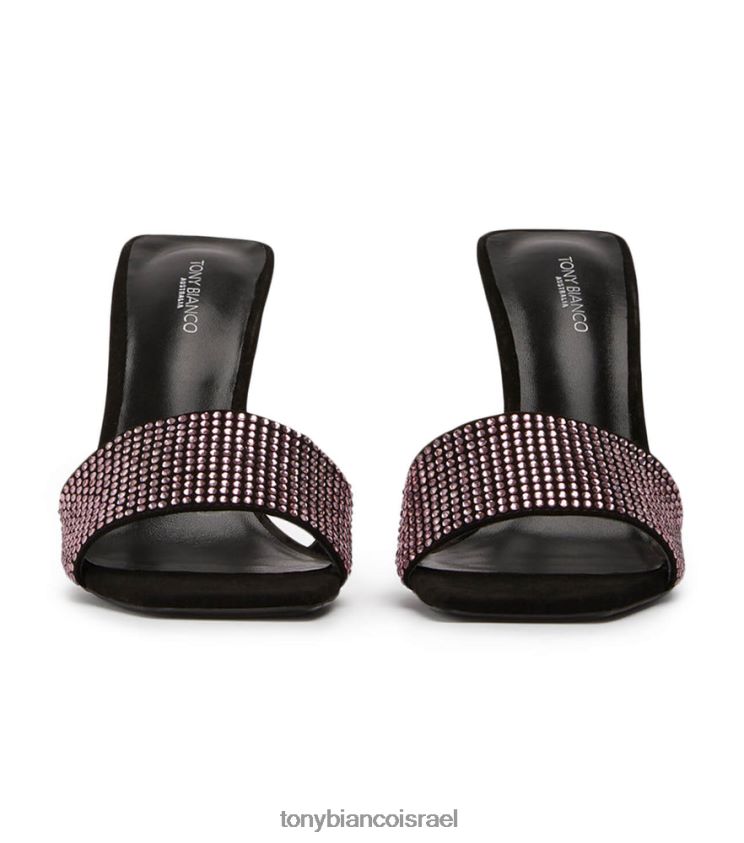 נעלי עקב | נשים קריסטל ורוד/זמש שחור Tony Bianco נעמי עקבים 8BNR8T143